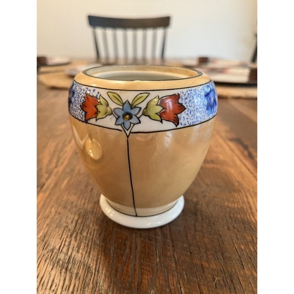 Vintage Noritake Teapot Sugar Bowl Raised Knob Spoon Lusterware Floral - Picture 15 of 16